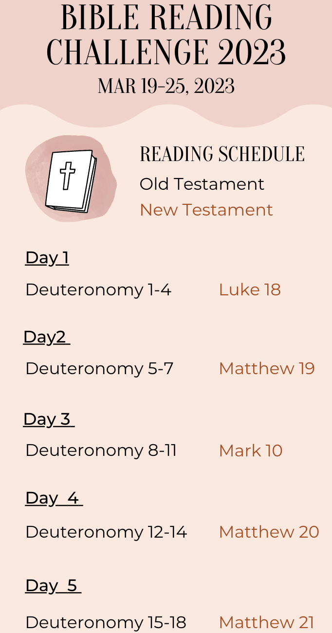 Week 12 Bible Readings